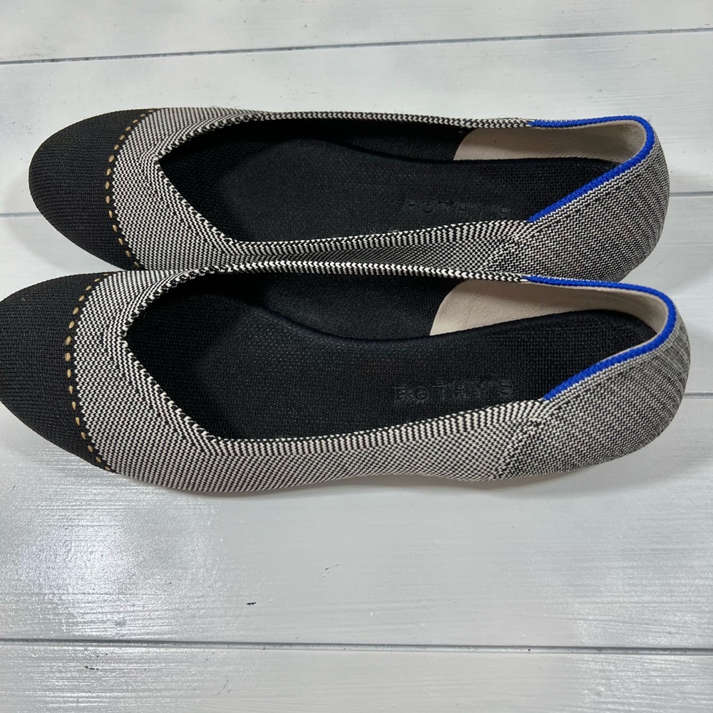 Rothy’s shoes The flat grey ballet flats women’s size 10